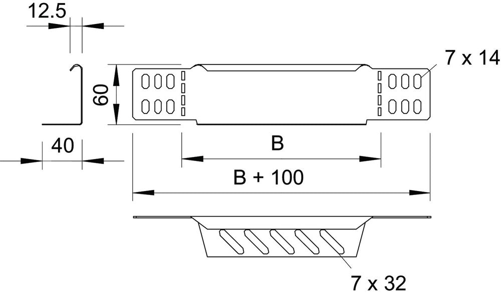 OBO RWEB Adaptador de bandeja de cables - 7109156