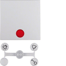 Hager Berker S.1/B.3/B.7 Elemento de Control/Conmutador de Placa Central - 16211909 [2 Piezas]