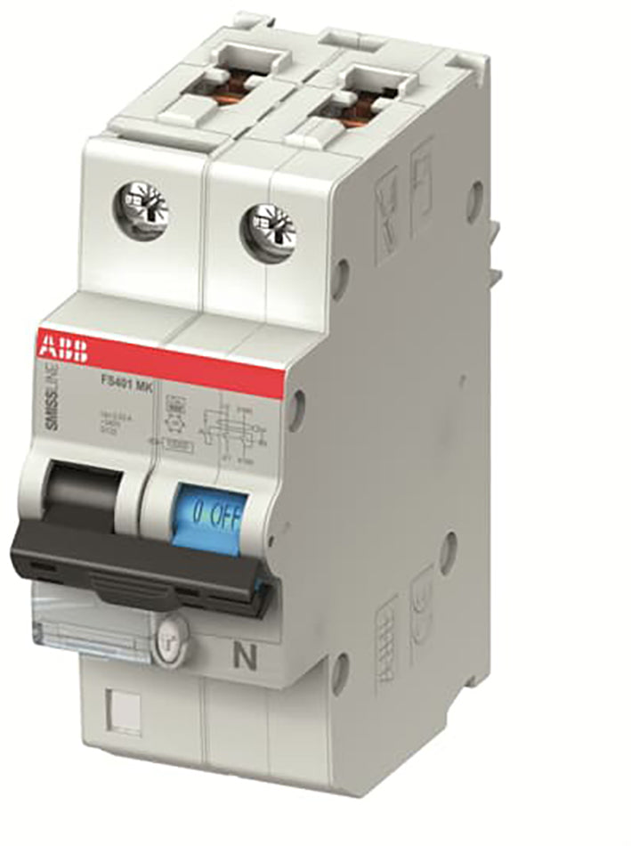 ABB Smissline RCBO C10 30mA 10kA Interruptor Automático - 2CCL562110E0104