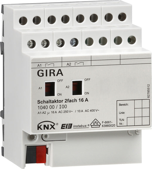 Sistema de bus de actuador de conmutación de carril DIN Gira KNX - 104000