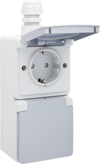 Caja De Enchufes De Pared Niko New Hydro (WCD Switchgear) - 700-37845