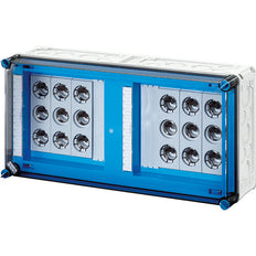 Hensel Mi 6x63A Caja De Fusibles IP65 Con Riel De 250A 5 Polos - Mi 3480