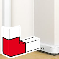 Legrand DLP Pieza de esquina vertical Canal de pared - 75642