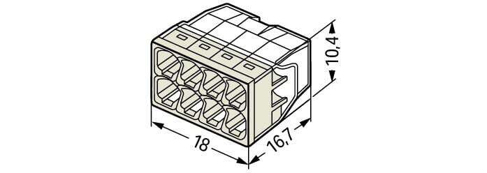 Wago 2273 Conector De Cable - 2273-208 [50 Piezas]