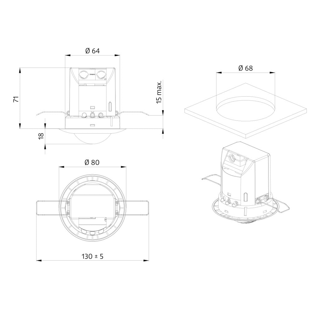 Interruptor de Movimiento BEG Luxomat (completo) - 92565