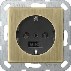 Gira System 55 Wall Socket Outlet (WCD Switchgear) - 0466603