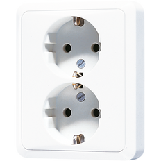 Caja De Enchufes De Pared CD500 De Jung (aparamenta WCD) - CD5020NWW