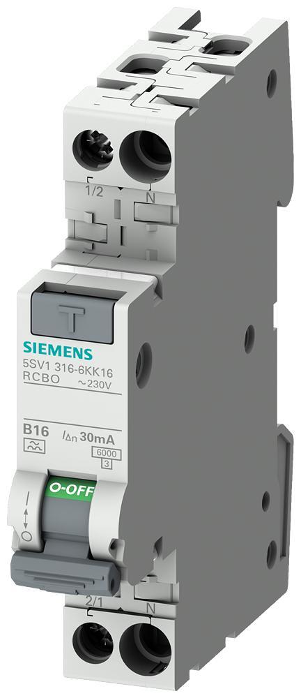 Interruptor De Circuito De Defecto A Tierra Siemens - 5SV13166KK16