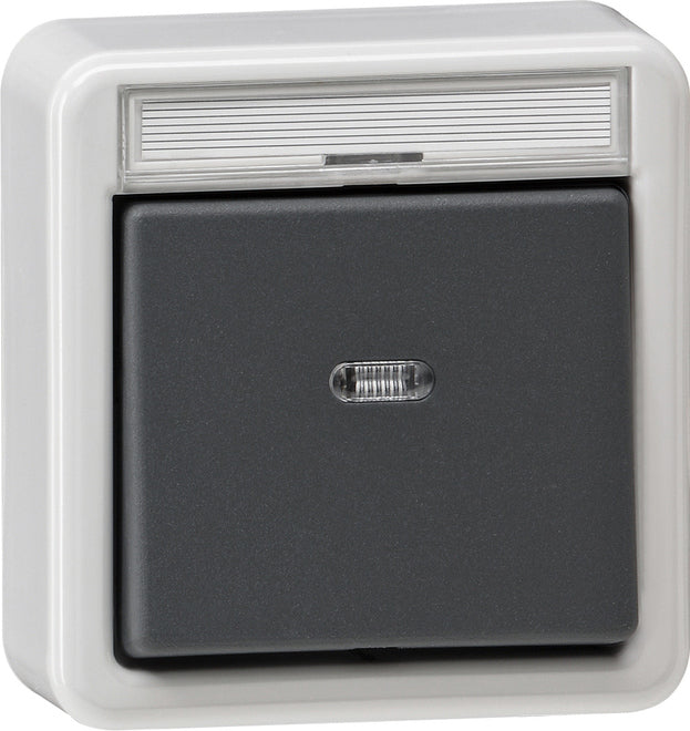 Interruptor de instalación de superficie antisalpicaduras Gira - 011235