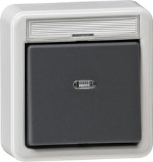 Interruptor de instalación de superficie antisalpicaduras Gira - 011235
