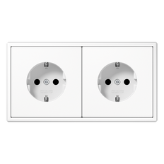 Caja De Enchufes De Pared LS990 De Jung (aparamenta WCD) - LS1520-2WW