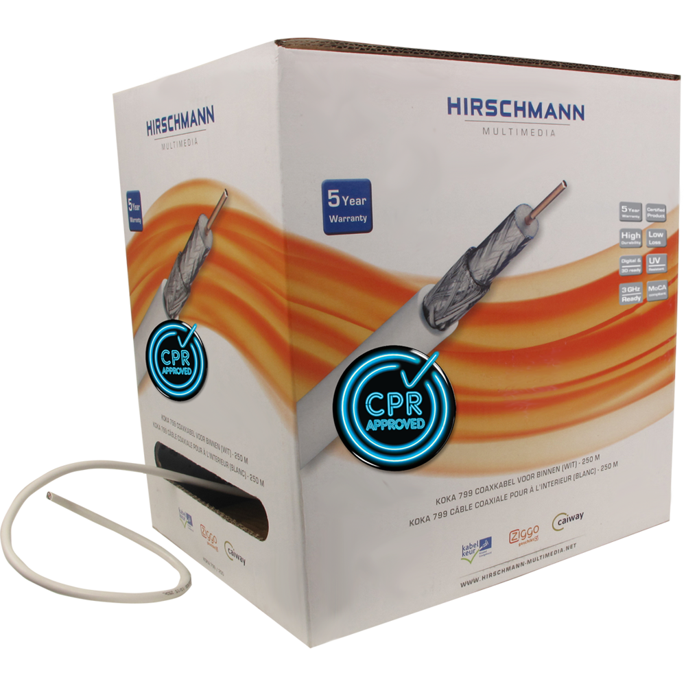 Cable Coaxial Hirschmann Multimedia KOKA - 298799250 [250 Metros]
