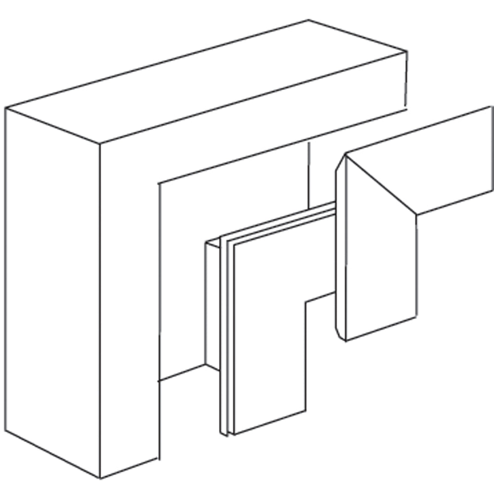 Stago WG 3000 Pieza de esquina vertical Canal de pared - INS5553503