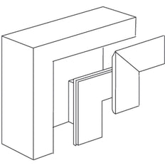 Stago WG 3000 Pieza de esquina vertical Canal de pared - INS5553503
