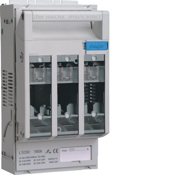 Cartucho Seccionador De Carga Hager LT - LT050
