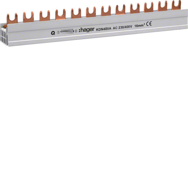 Hager Quickbusbar Kamrail - KDN480A