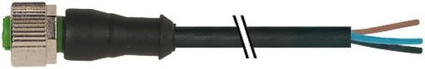 Cable sensor/actor MURR con conector - 7000-12241-7321000