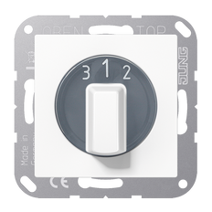 Interruptor de tres posiciones Jung - A1504.20NWW