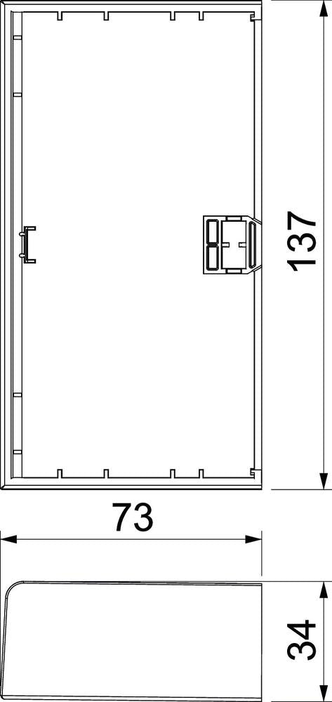 Rehau by OBO SIGNA Placa final Canal/pilar de pared - 6132777