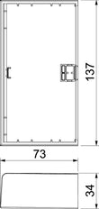 Rehau by OBO SIGNA Placa final Canal/pilar de pared - 6132777