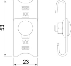OBO GR-Magic Sistema de Soporte de Cable Conector - 6016715 [20 Piezas]