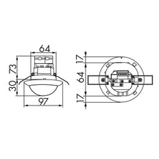 Interruptor de Movimiento BEG Luxomat (completo) - 92586