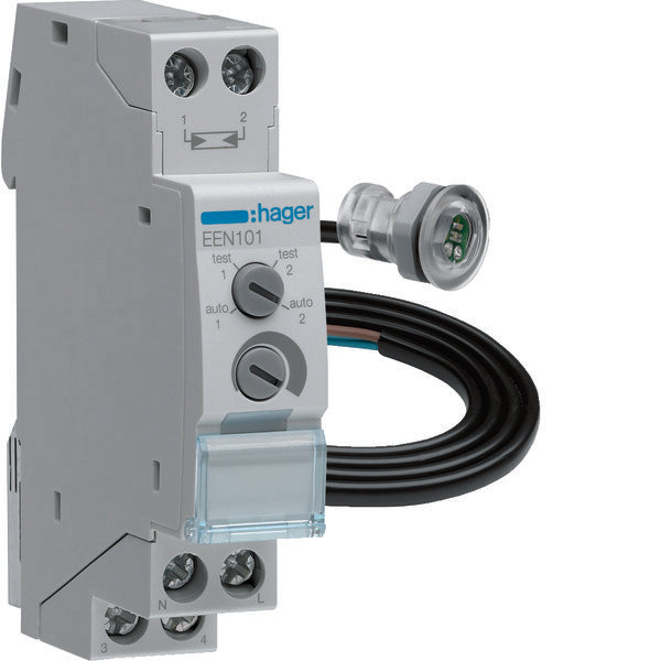 Interruptor Crepuscular Hager Tebis Para raíl DIN - EEN101