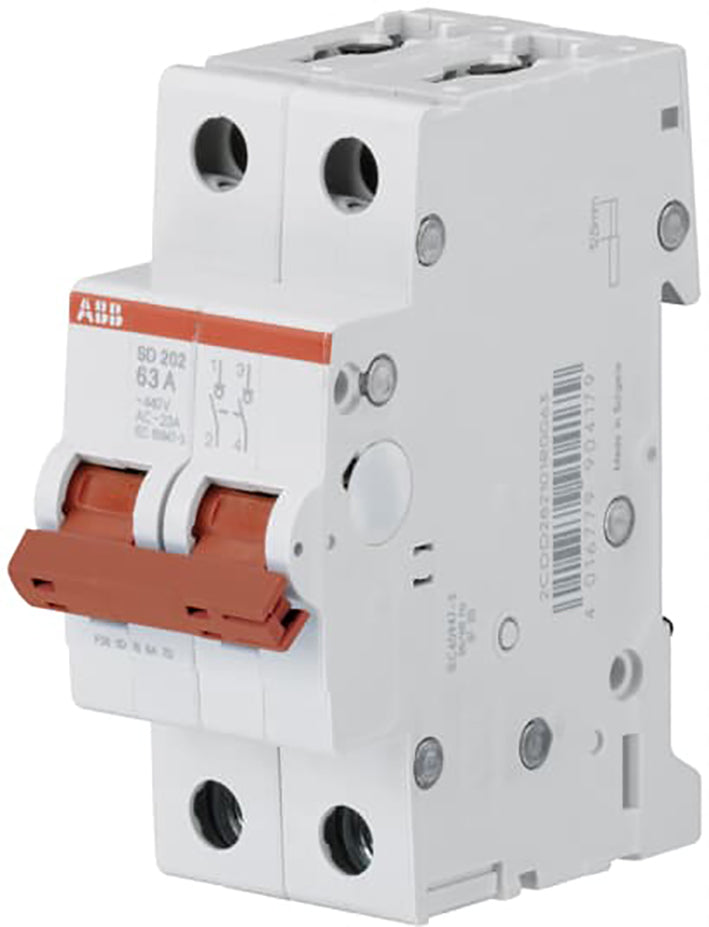 ABB Interruptor Desconector De 2 Polos 25A 440VAC - 2CDD282101R0025