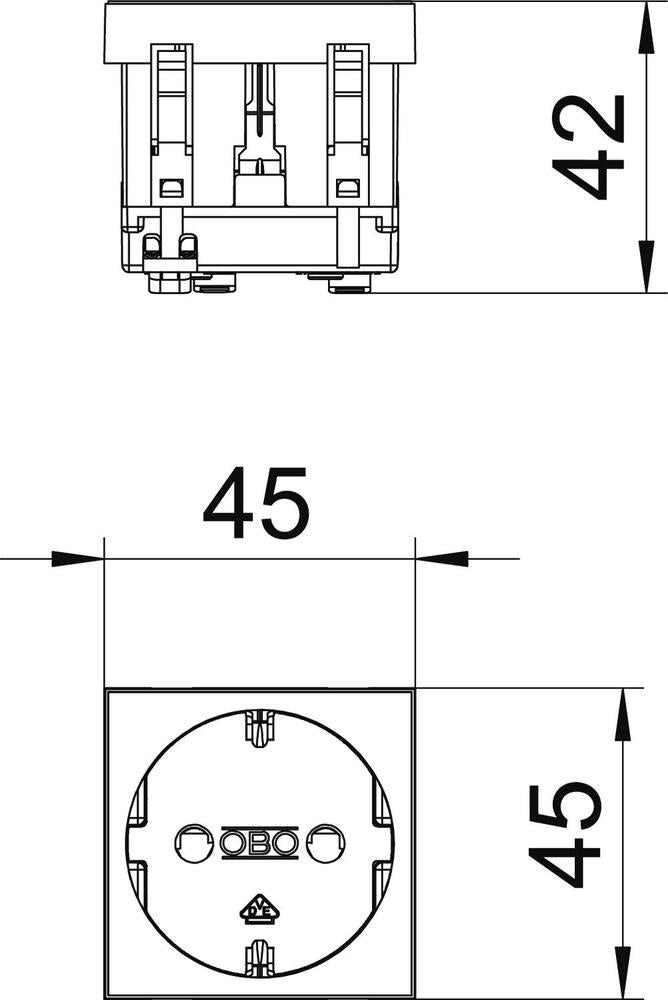 OBO Caja De Salida De Pared (WCD Switchgear) - 6120008