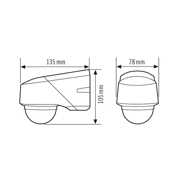 Interruptor de movimiento ESYLUX (completo) - EM10015212