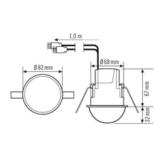 Interruptor de movimiento Compact Express de ESYLUX (completo) - EP10510038