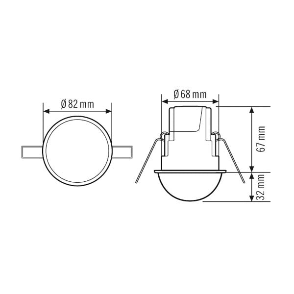 Elemento sensor de movimiento Compact Express de ESYLUX - EP10510755