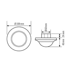 Interruptor de movimiento compacto ESYLUX (completo) - EP10425783