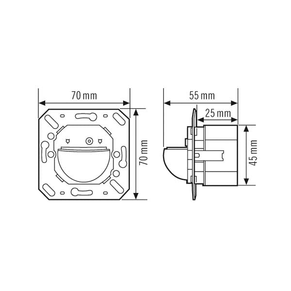ESYLUX Interruptor de movimiento básico (completo) - EB10430459