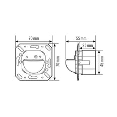 ESYLUX Interruptor de movimiento básico (completo) - EB10430459