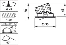 Philips Coreline Downlight/spotlight/floodlight - 38290299