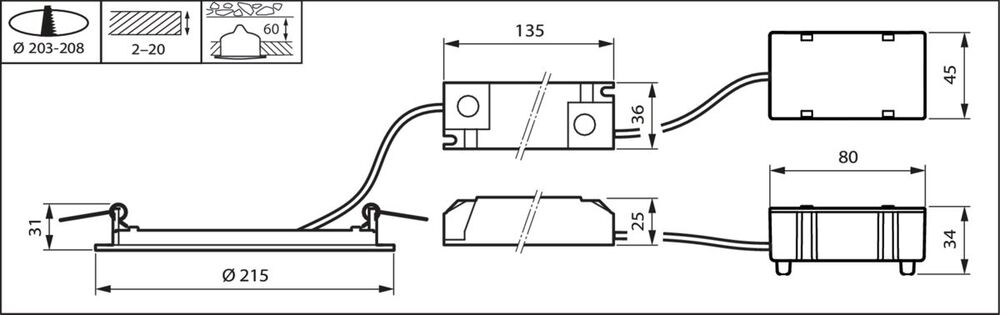 Philips Coreline Downlight/spotlight/floodlight - 33949899