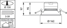 Philips Coreline Downlight/spotlight/floodlight - 32581100
