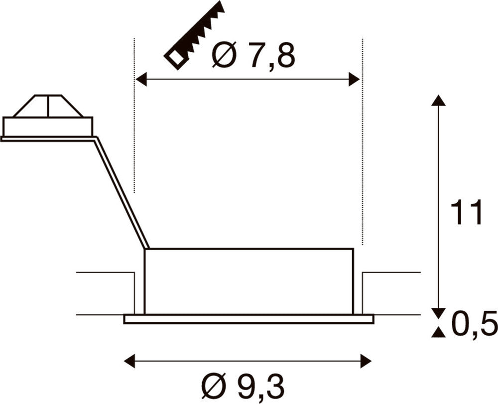 SLV Nuevo Tria Downlight/Spotlight/Floodlight - 111710