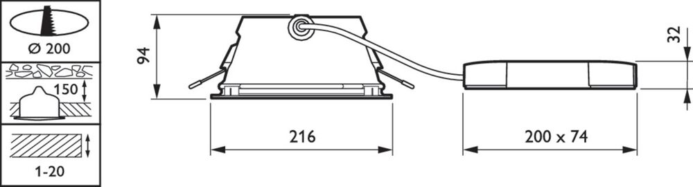 Philips GreenSpace Downlight/Spotlight/Floodlight - 79327200
