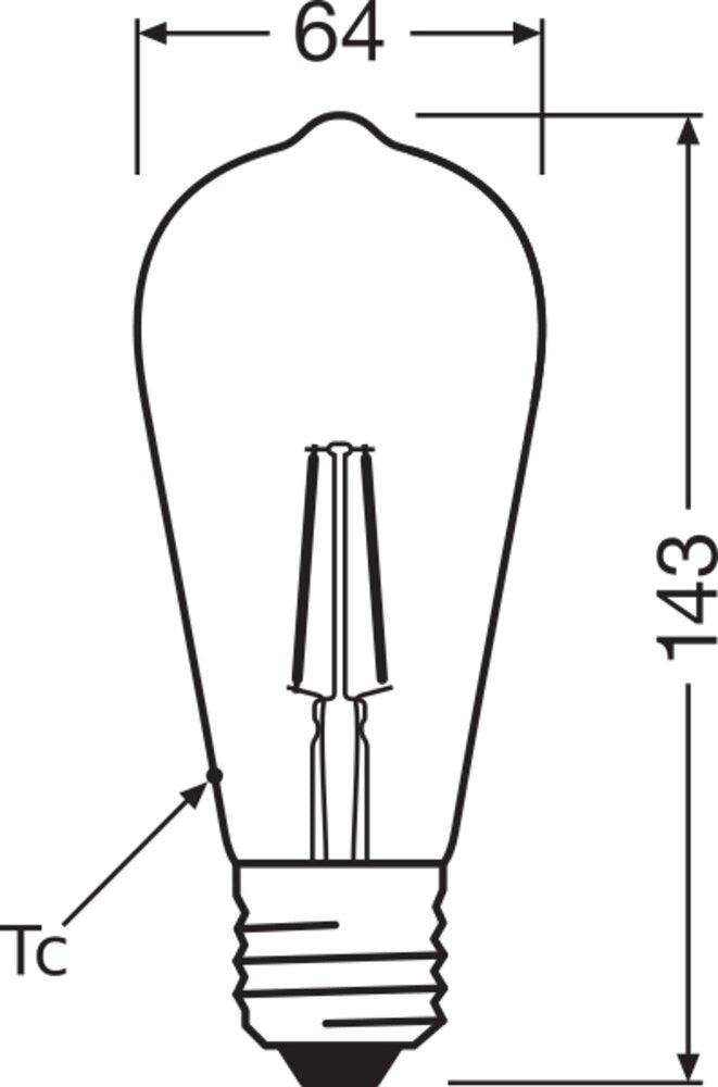 Vintage 1906 LED Edison Oro E27 2.5W 2400K - 4099854091339