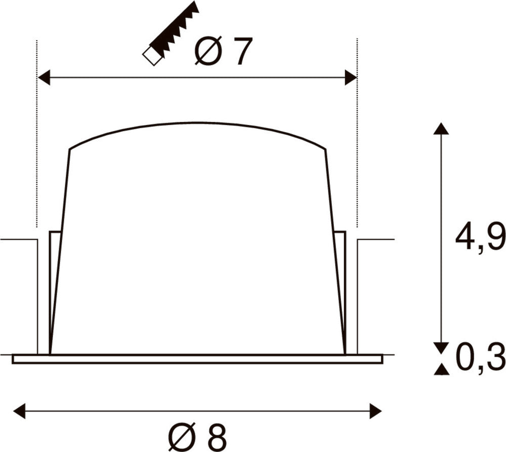 SLV Numinos Downlight/Spotlight/Floodlight - 1003772