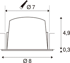 SLV Numinos Downlight/Spotlight/Floodlight - 1003772