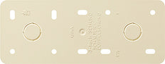 Gira Placa de montaje de 3 pliegues para montaje en superficie Crema Blanco - 008313