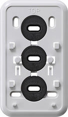 Gira Placa de montaje Click-It Combinación de 2 vías Blanco Puro - 008011 [5 piezas]