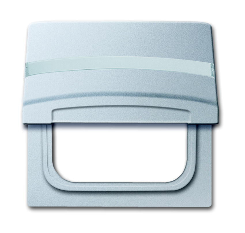ABB Placa adaptadora Busch-Jaeger con texto IP44 Aluminio - 2CKA001710A3787