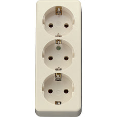 Toma de pared de 3 vías Jung - 10S23LA