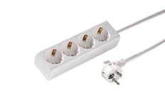Toma De Corriente De Escritorio Martin Kaiser De 4 Vías Con Cable De 1,5m - 1046ZL/15W/KWS