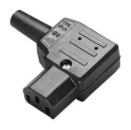 Ratio Electric C13 Conector hembra en ángulo recto 10A Negro - 70451 [2 piezas]