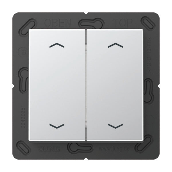Jung EnOcean A500 Aluminum 4-Channel Wall Transmitter - ENOA595MPAL